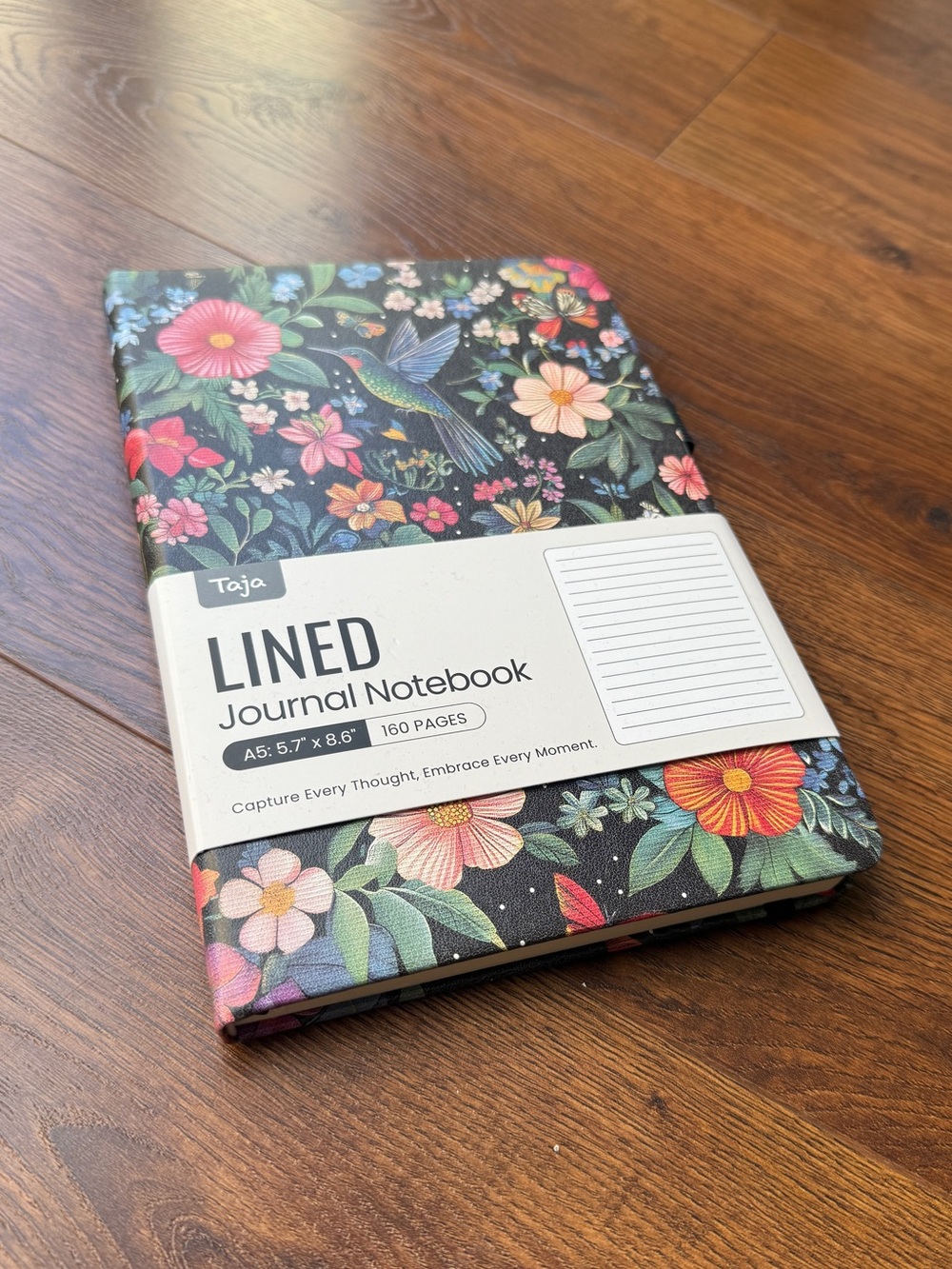 Floral Lined Journal Notebook